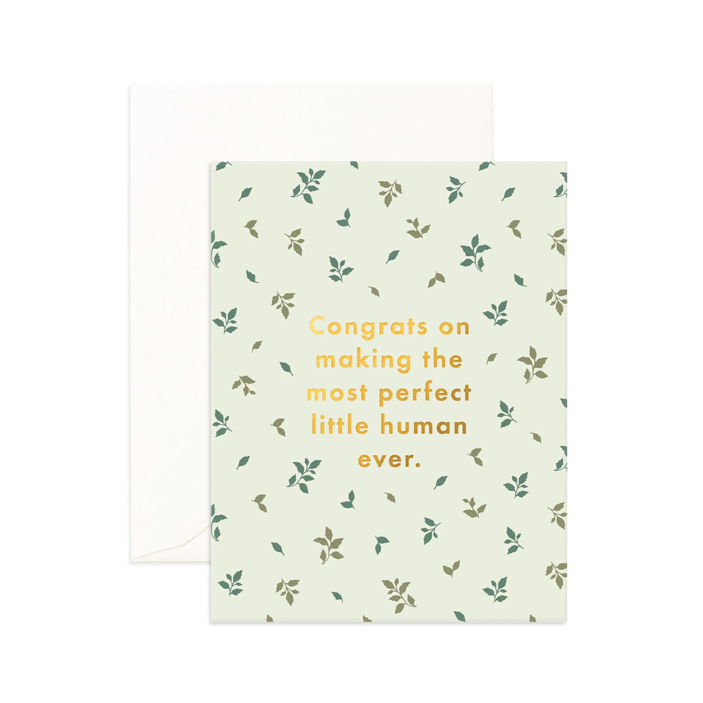Card Perfect Human Broderie
