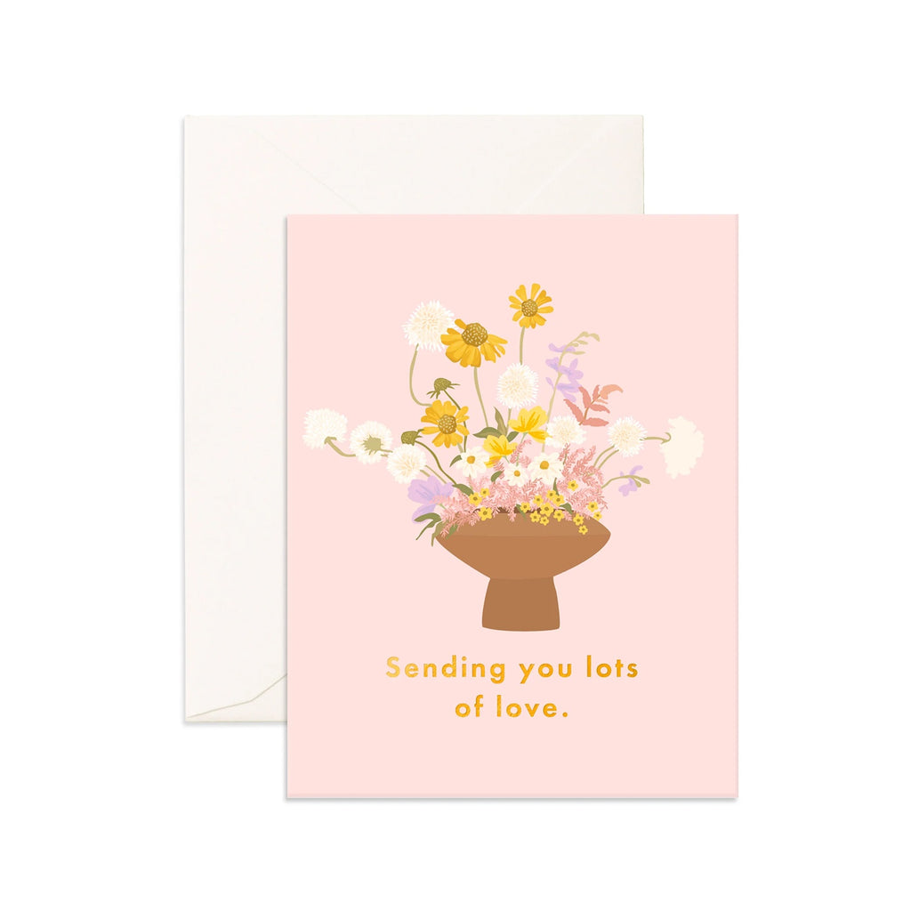Card Lots Of Love Vase Greeting