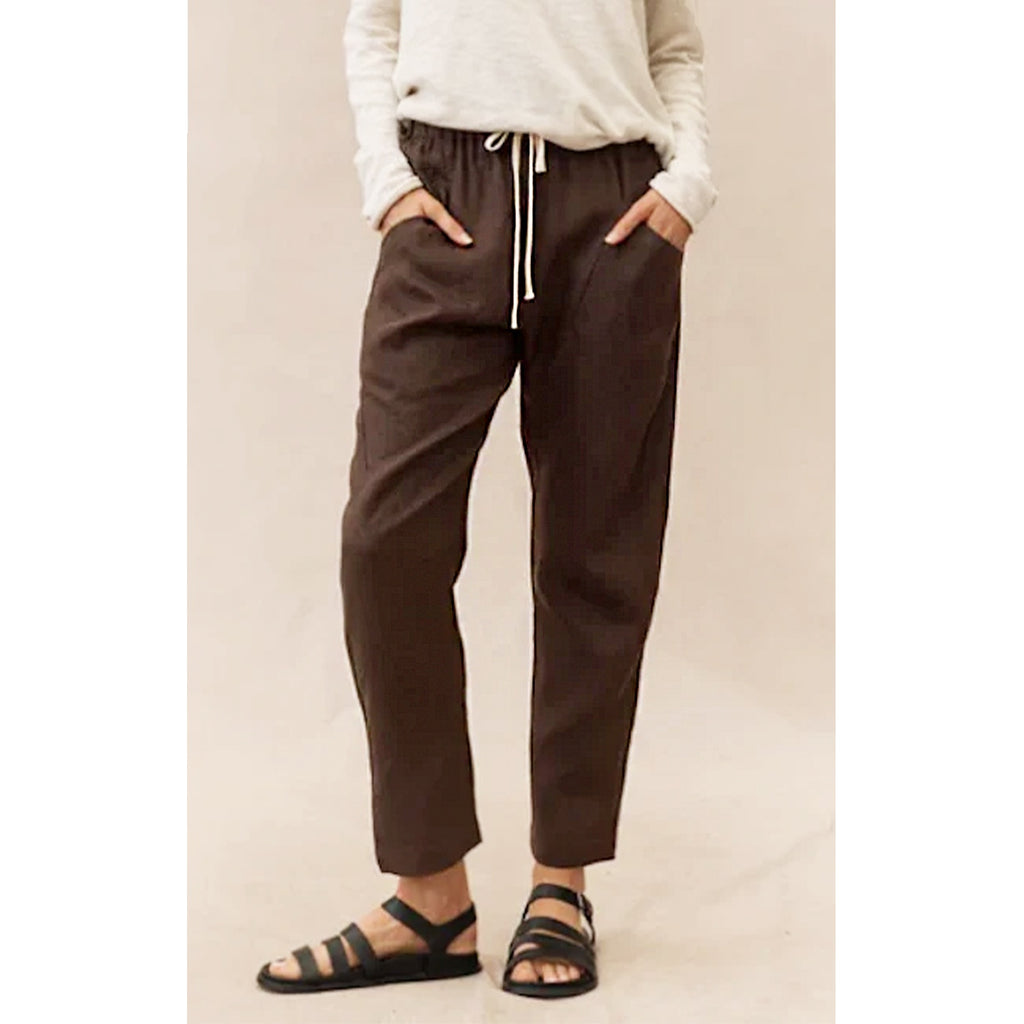 Pant Luxe Linen Chocolate