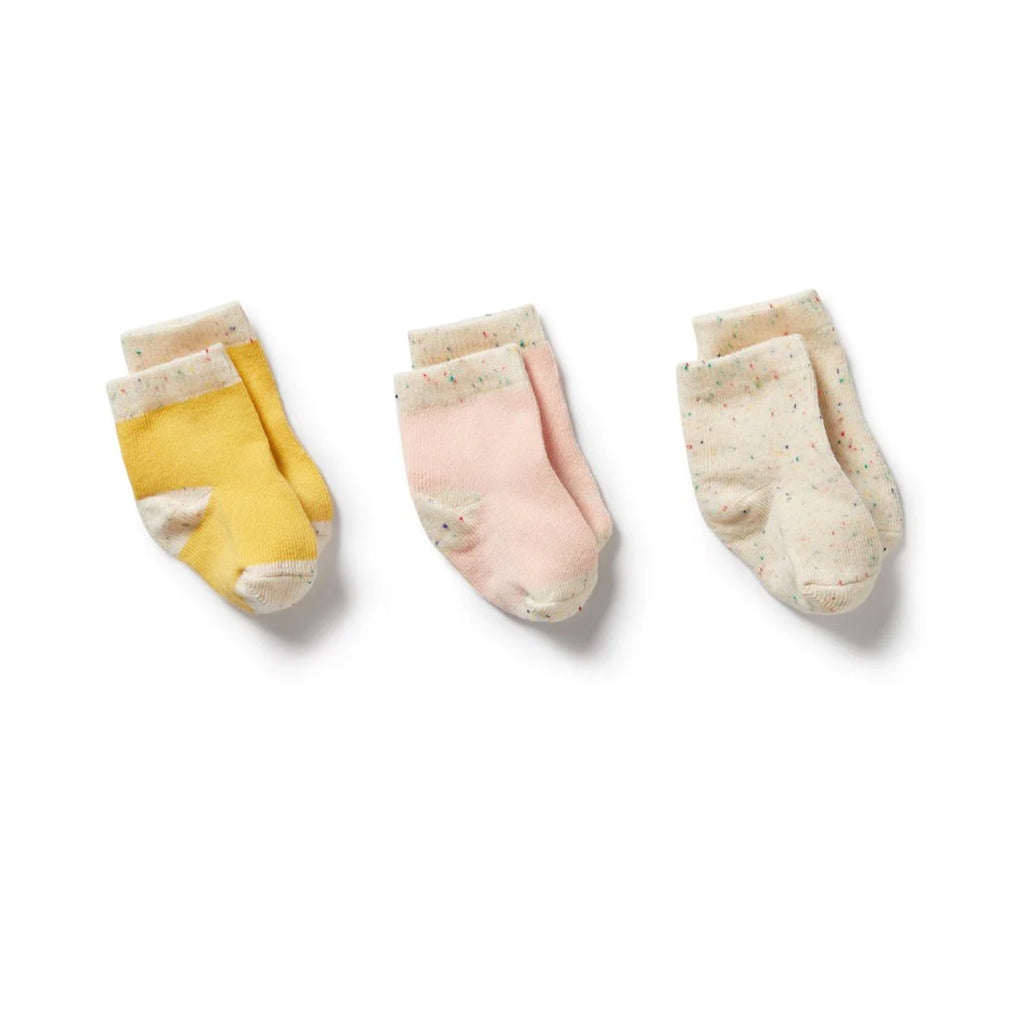 Baby Socks 3 Pack Organic - Dijon