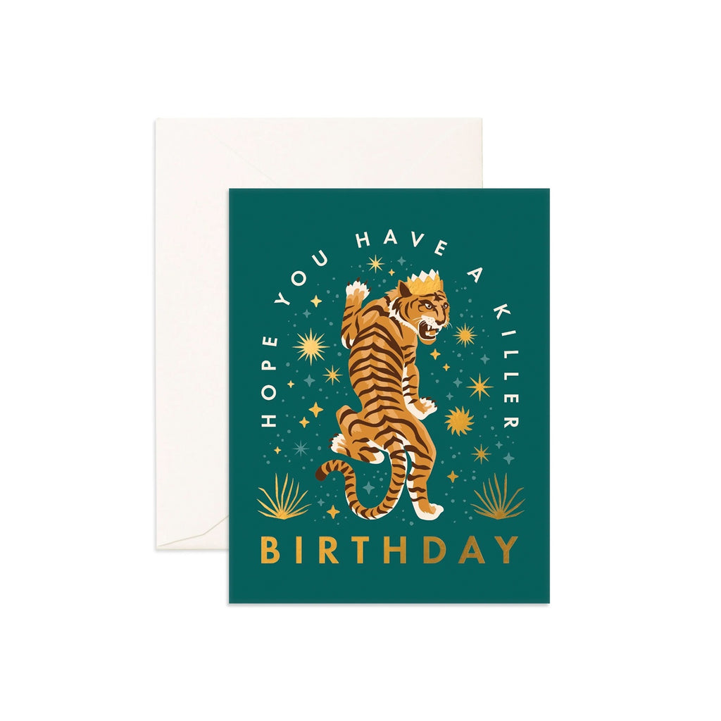 Card Killer Birthday Tiger