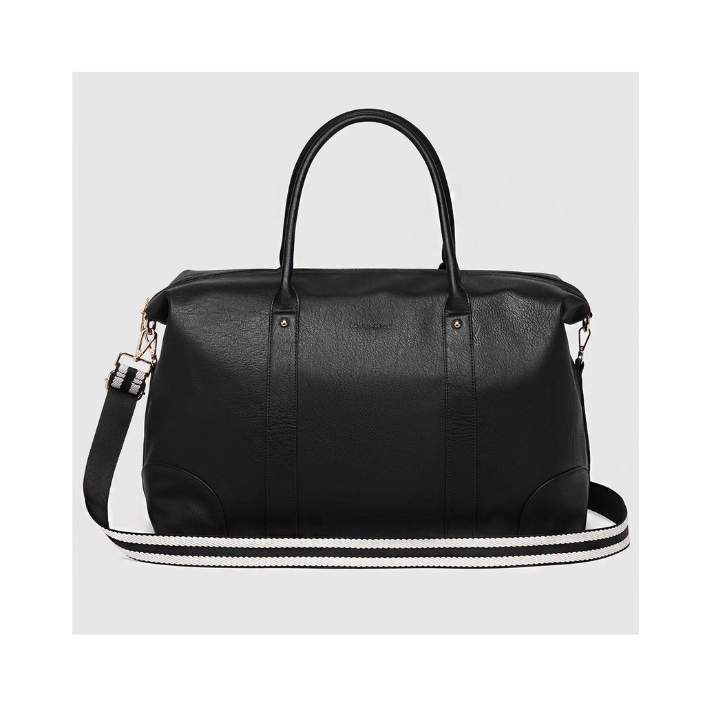 Alexis Stripe Weekender Travel Bag - Black Stripe