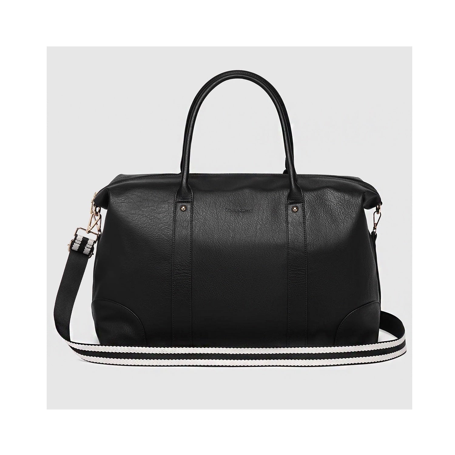 Alexis Stripe Weekender Travel Bag - Black Stripe