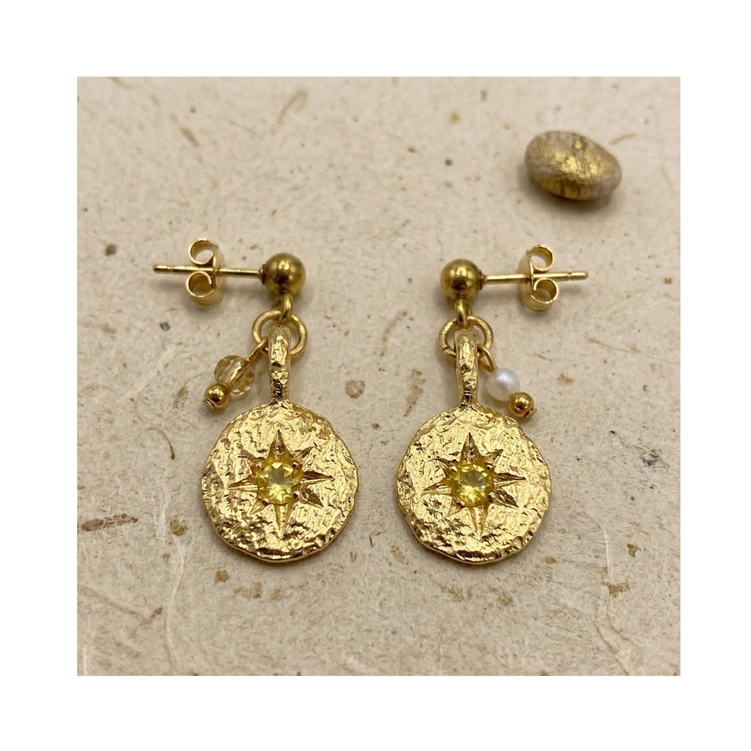 Earring November Birthstone - Inner Compass Citrine