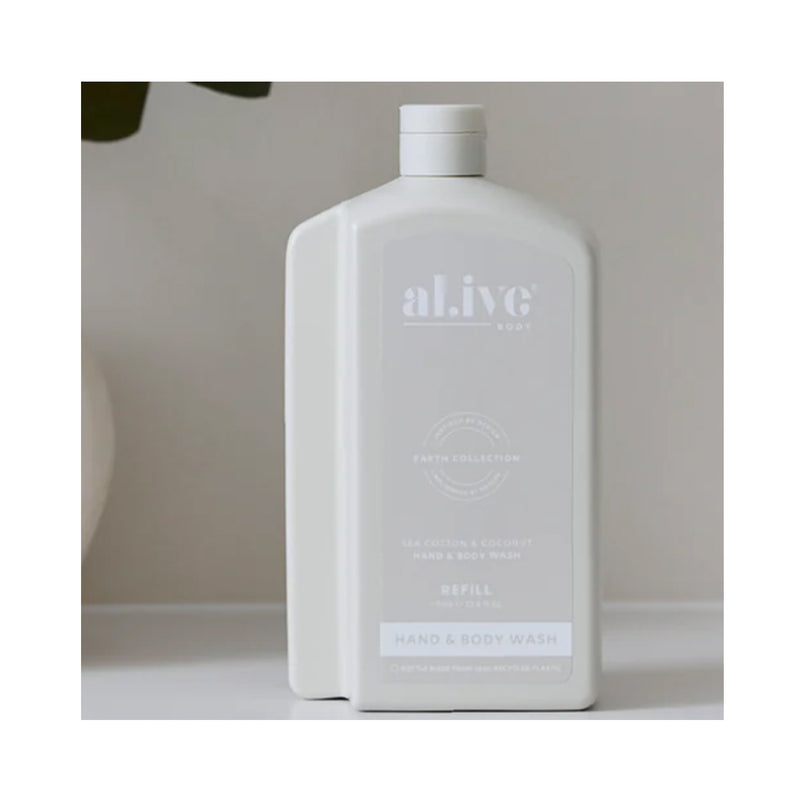 Hand & Body Wash Refill 1L - Sea Cotton & Coconut