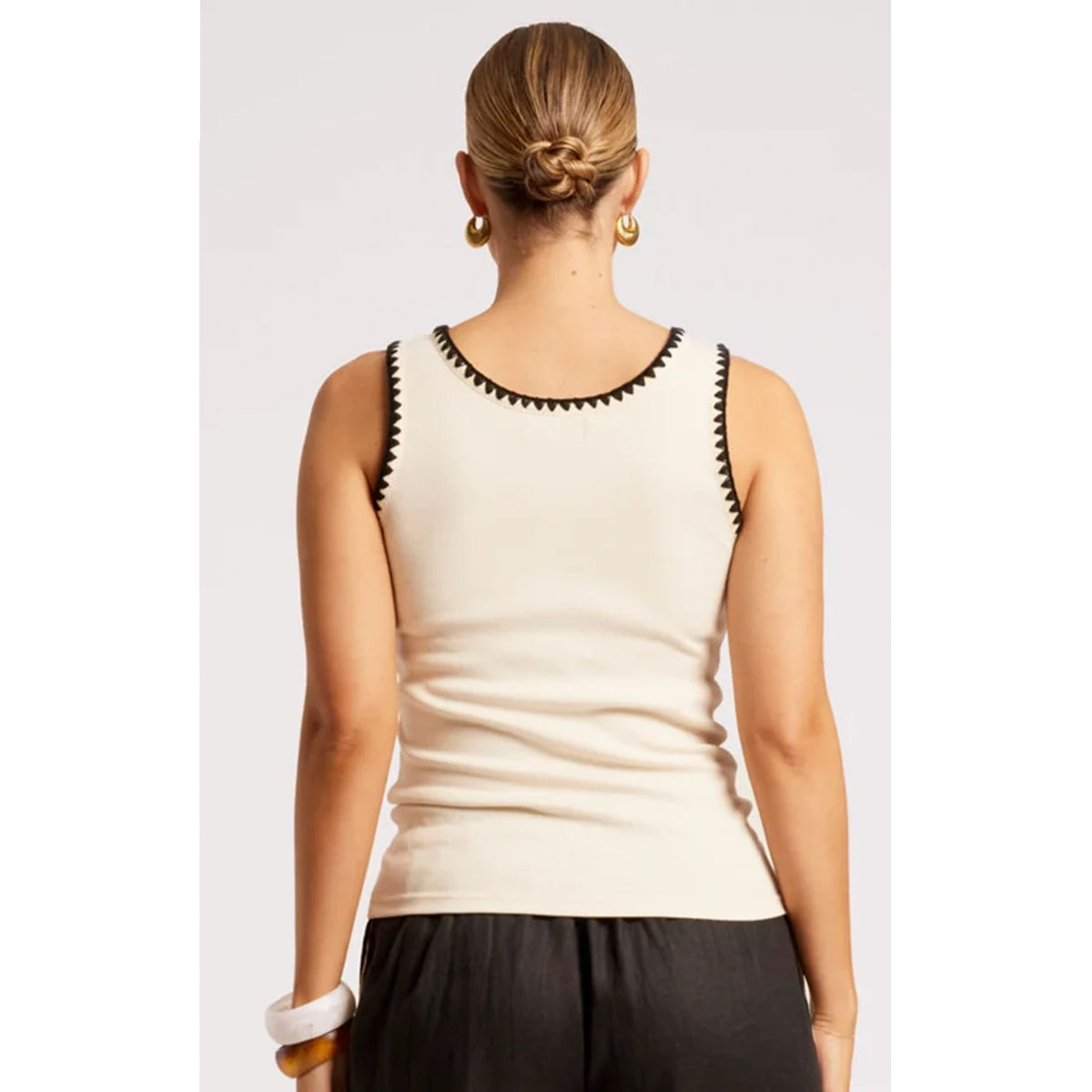Tank Maris Stitched - Tusk / Black