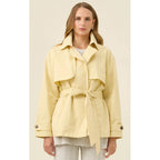 Coat Farida Cropped Trench - Butter