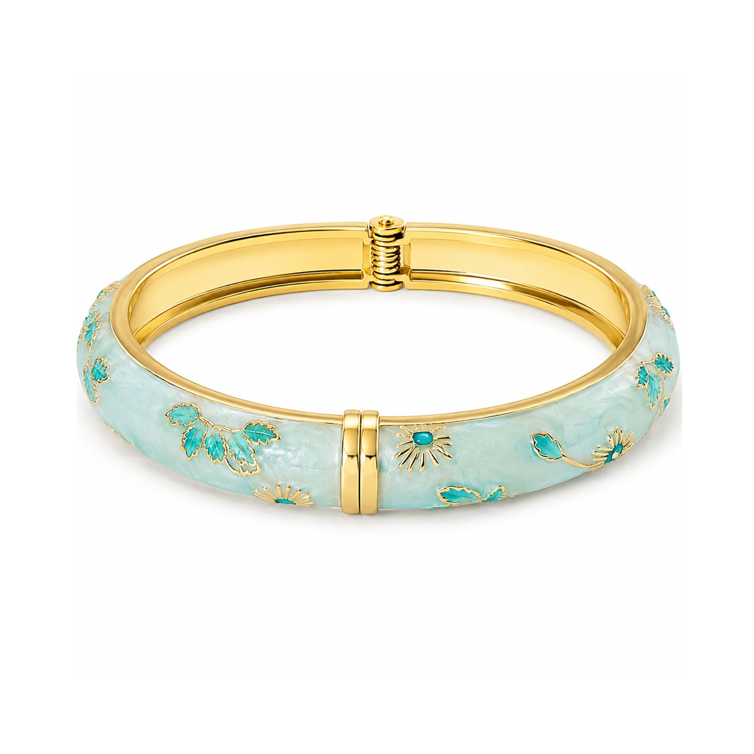 Bangle Enamel - Vine Pale Blue