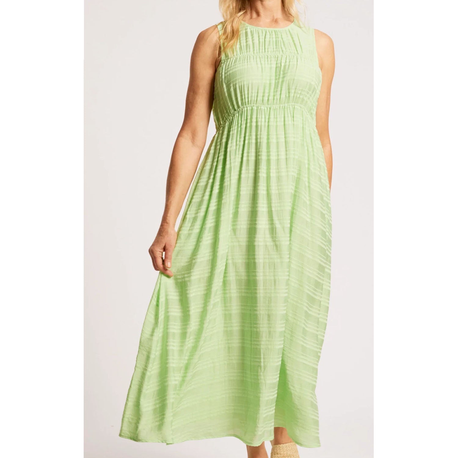 Dress Sovana Ruched Maxi - Mint
