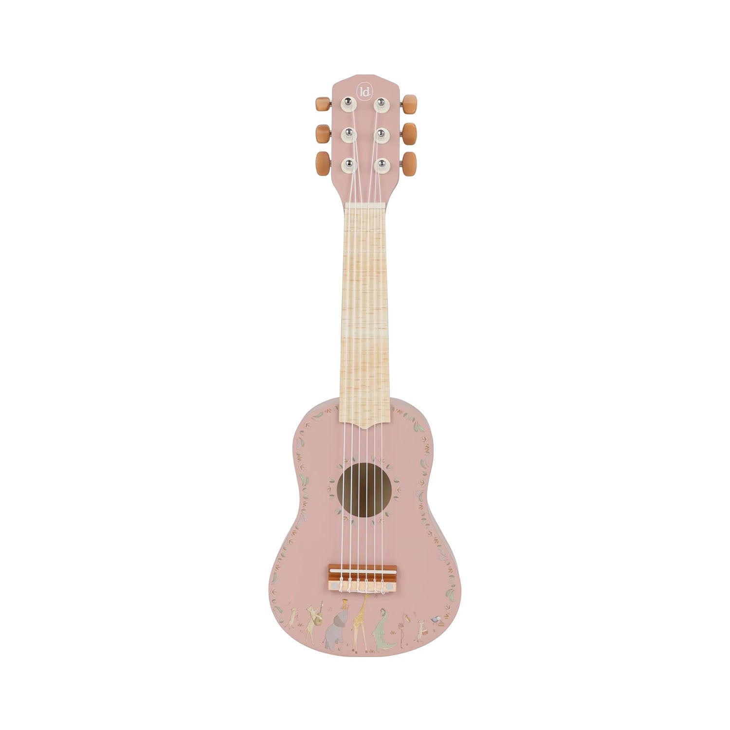 Wooden Guitar - Pink - Safari Friends