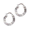 Earring Himba Scallop Hoop - Silver