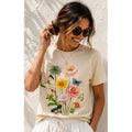 TShirt Cream - Botanical Butterfly