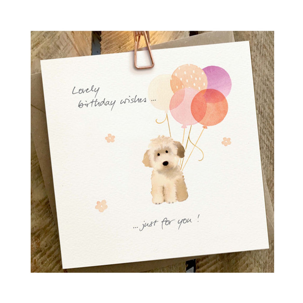 Card HB Dog With Balloons