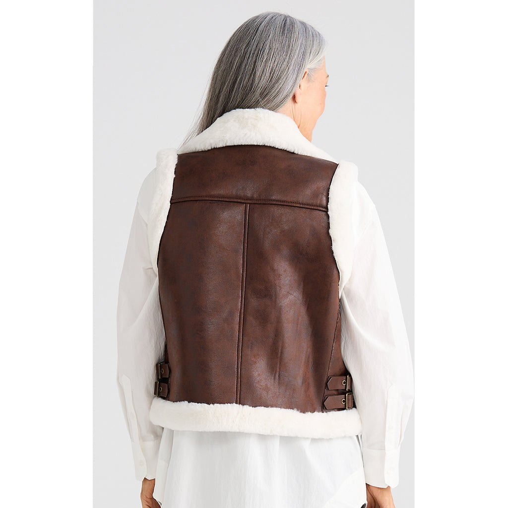 Vest Alba - Dark Brown