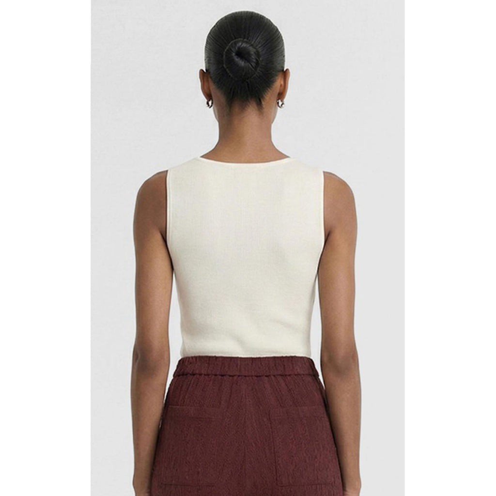 Tank Top Loam Square Neck