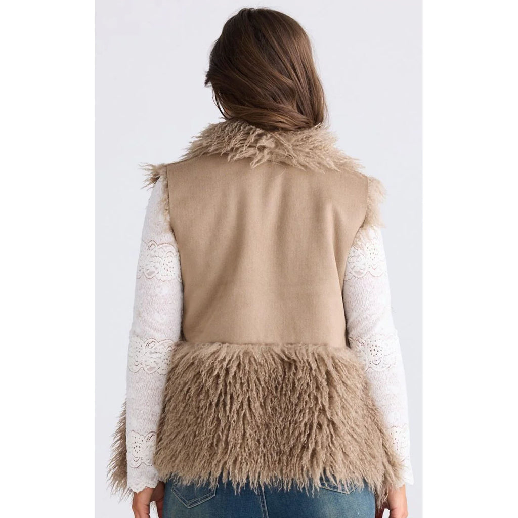 Vest Luna Fur - Taupe