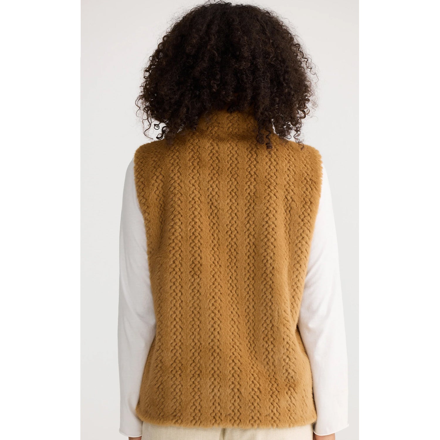 Vest Bruna Fur - Camel