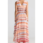 Dress Adella Maxi - Painterly Stripe