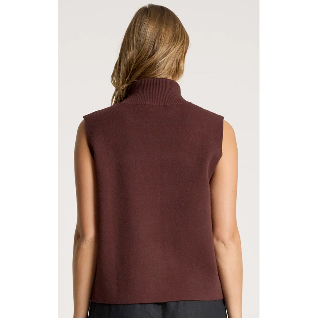 Vest - Zala Knit Mahogany