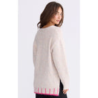 Top Vega Knit - Dusk w/ Hot Pink
