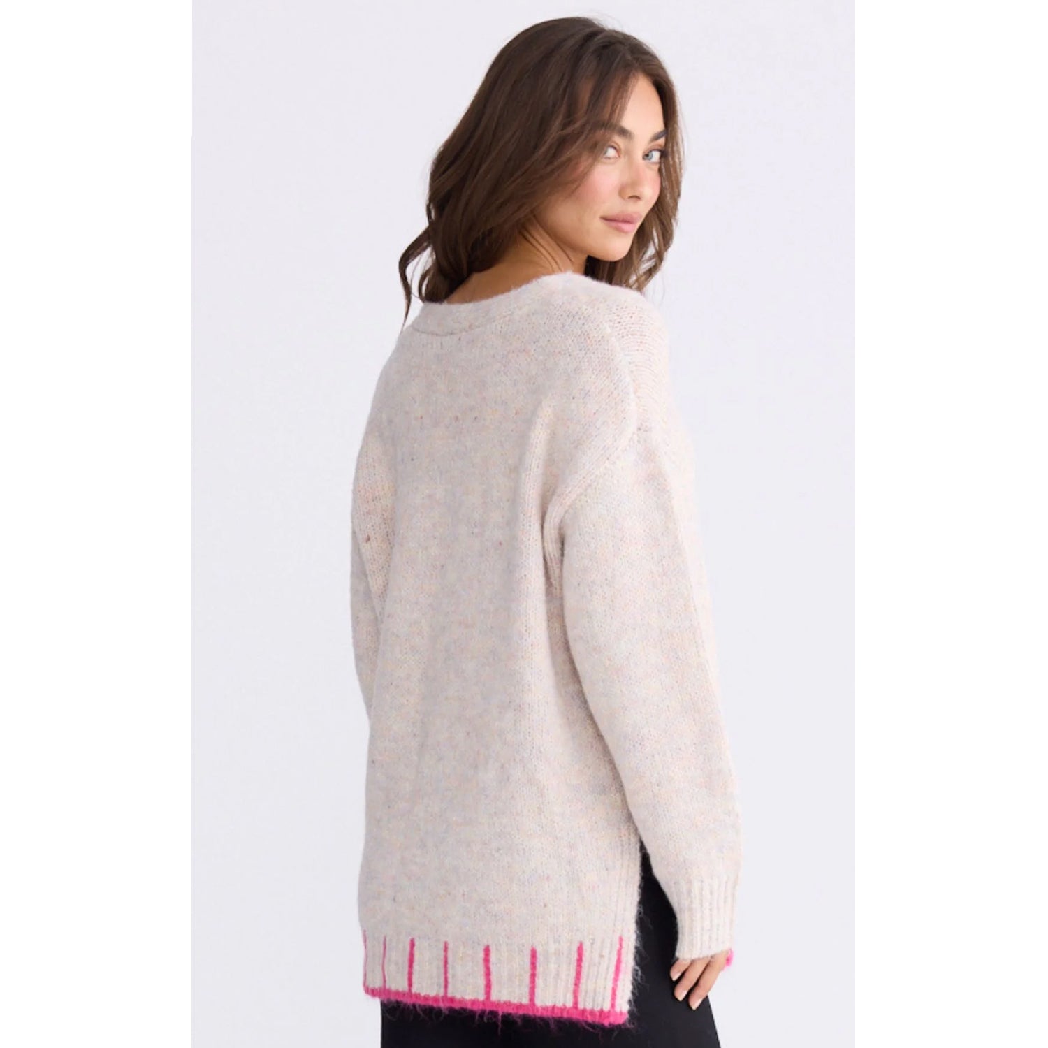 Top Vega Knit - Dusk w/ Hot Pink