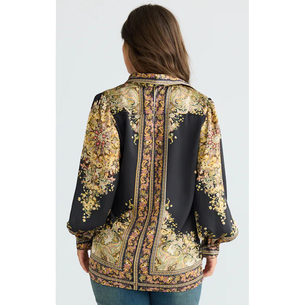 Shirt Rune - Black Paisley