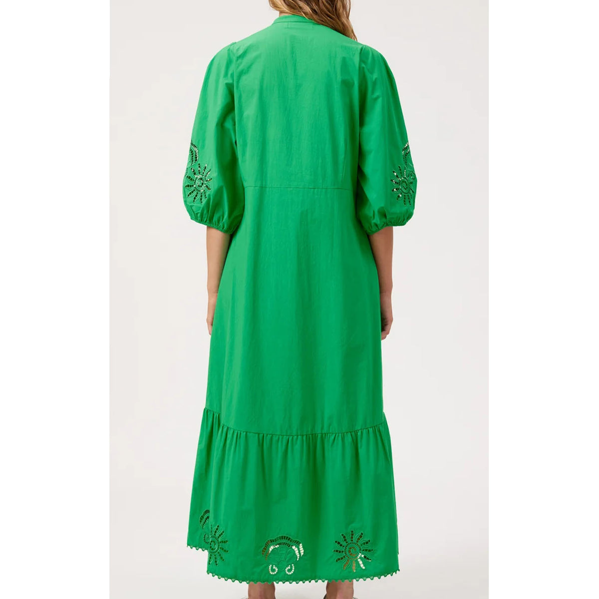 Dress Maxi Larissa Broderie - Green
