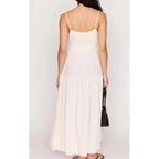 Dress Estelle Tie Front Maxi - Cream