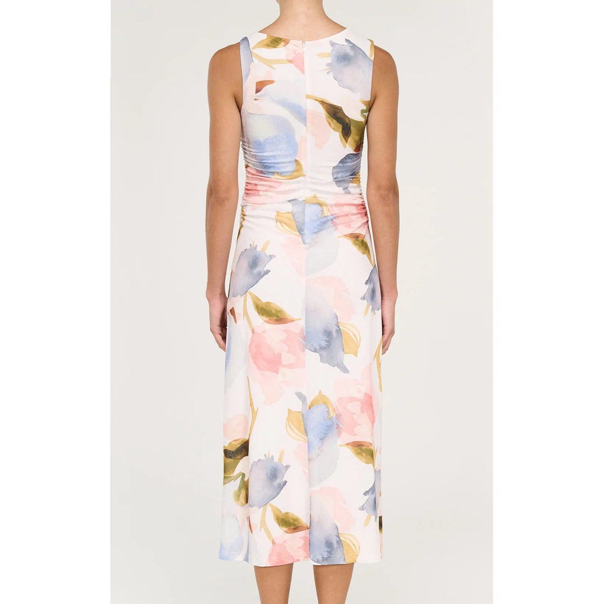 Dress Valea Midi Mesh - Watercolour Floral