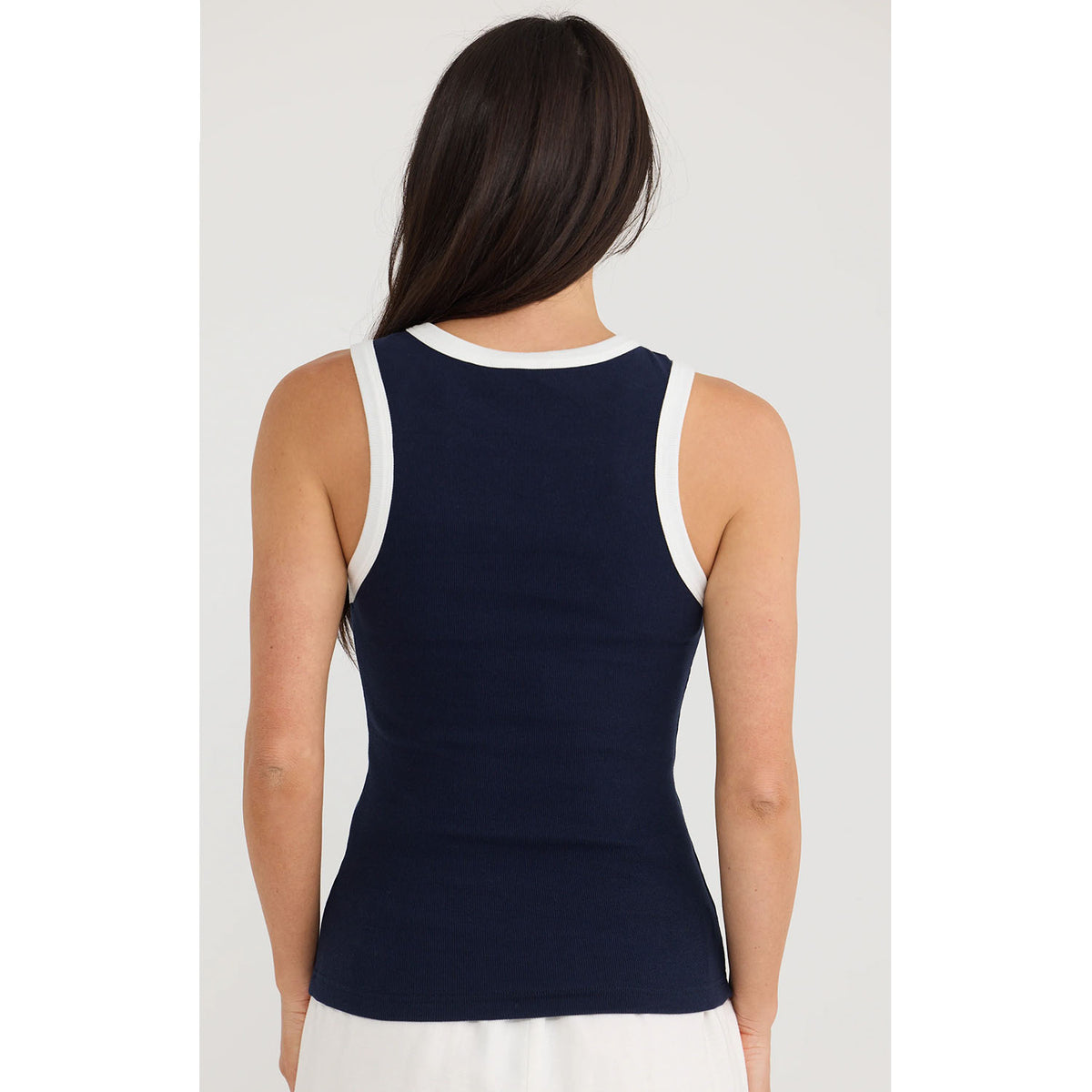 Tank Courtney Navy W Stripe