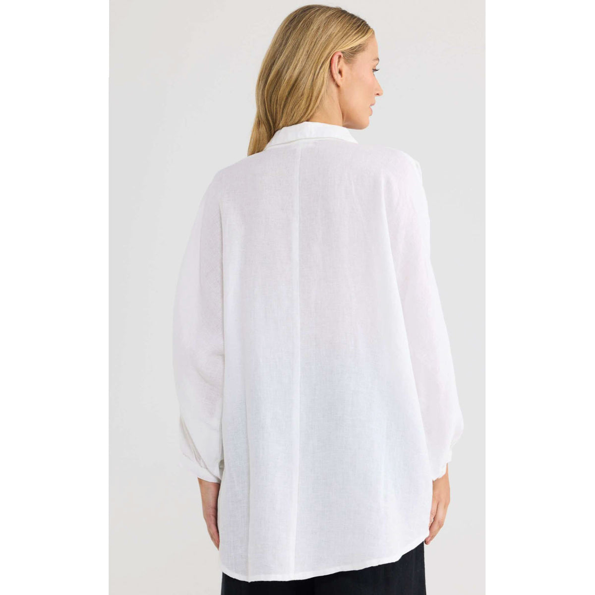 Top - Milano Shirt - White Linen