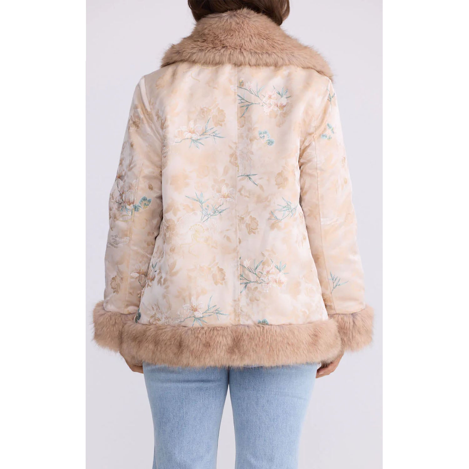 Coat Gisele Fur - Antique Floral