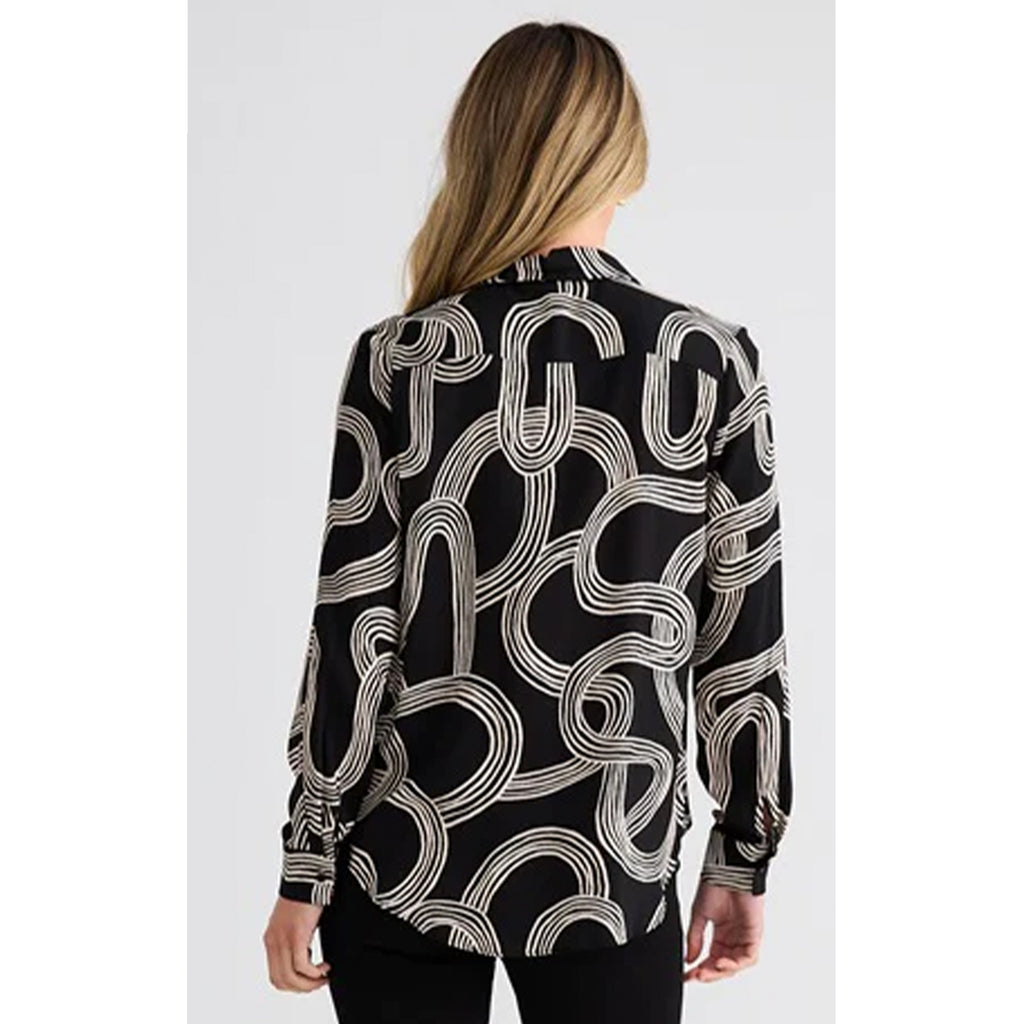 Top Astrid Shirt - Ink Lines