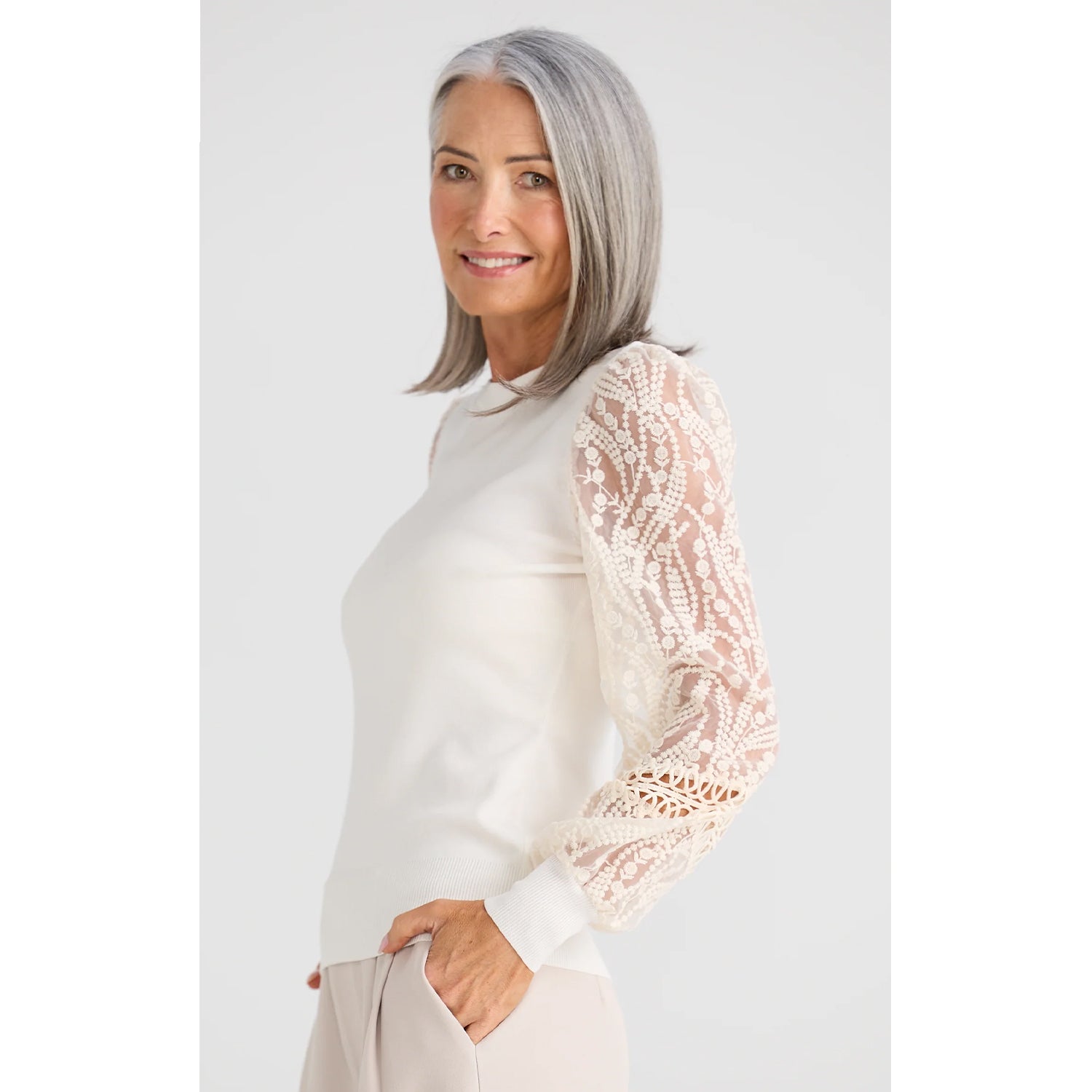 Top Knit Janelle - Off White