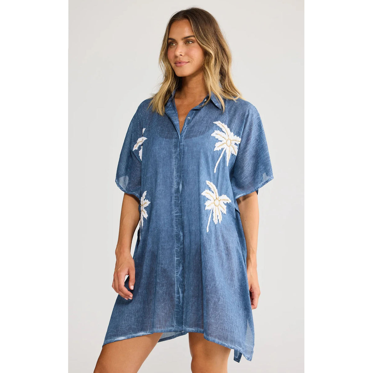 Shirt Kaftan Halia - Navy