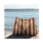 Beach Bag Carryall Tierra Clay Bold Stripe