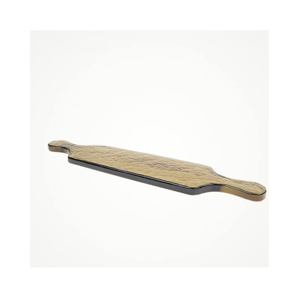 Board Handblown Glass Long - Smoke Grey