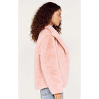 Coat Sigrid Faux Fur - Dusty Pink