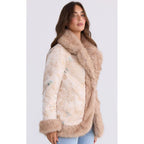 Coat Gisele Fur - Antique Floral