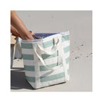 Light Cooler Tote La Palma Sage Stripe