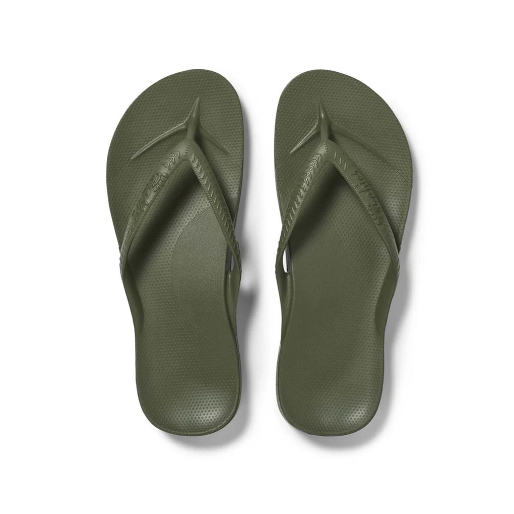 Arch Support Thongs - Olive