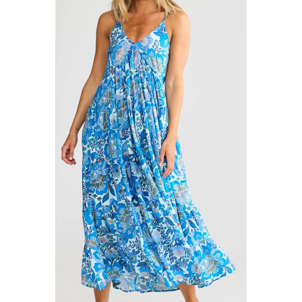Dress Solmar - Azure Bloom