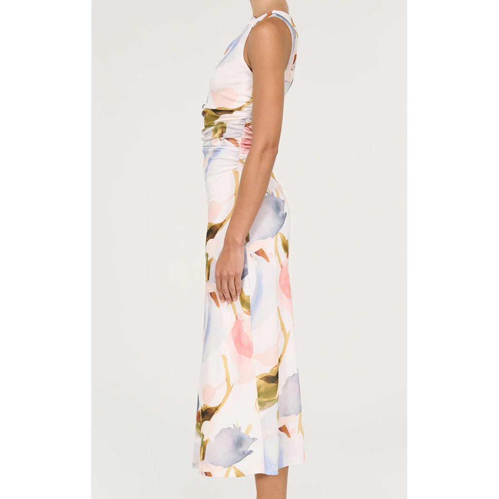 Dress Valea Midi Mesh - Watercolour Floral