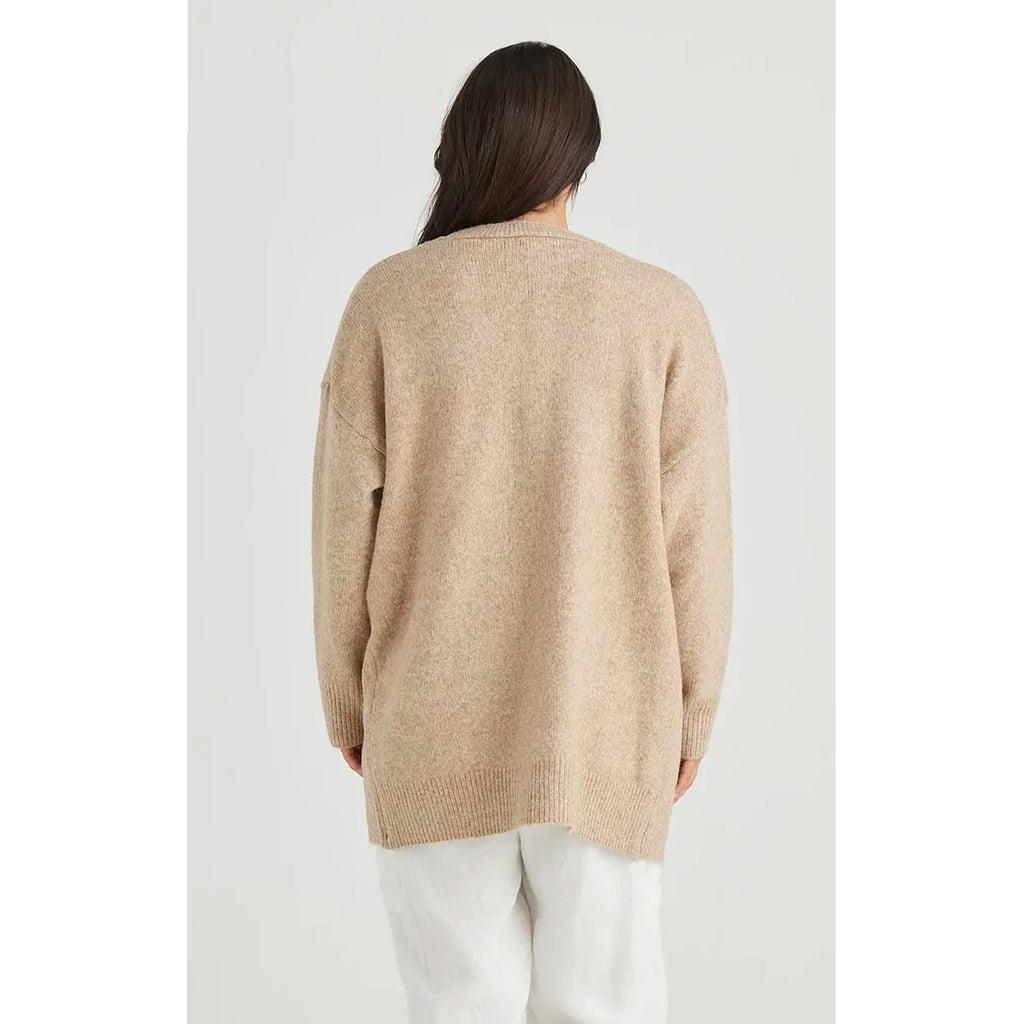 Knit On Deck Cardi - Natural