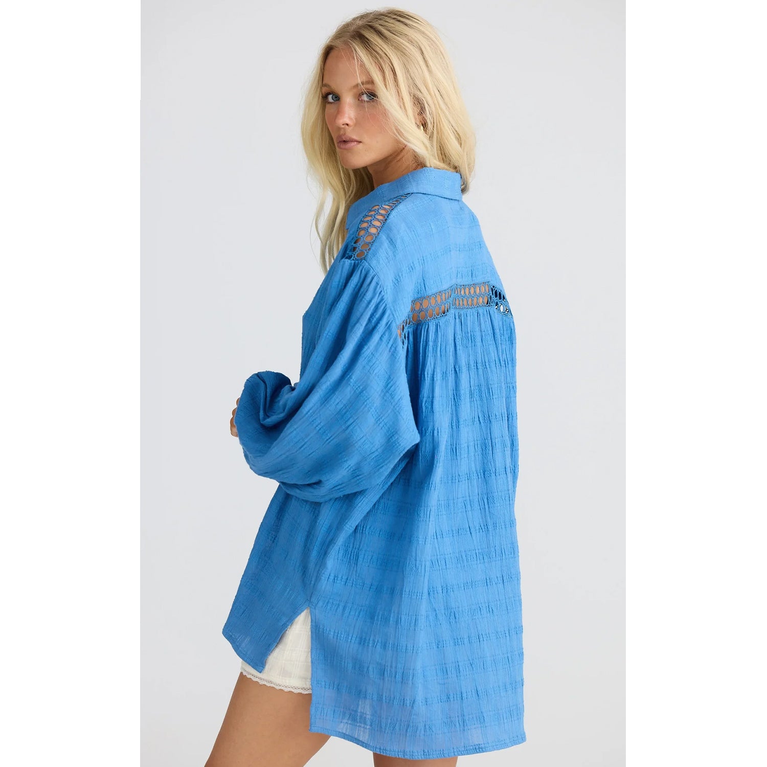 Top Leilani Shirt - Blue haze