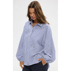 Top Cliffside - Blue Stripe