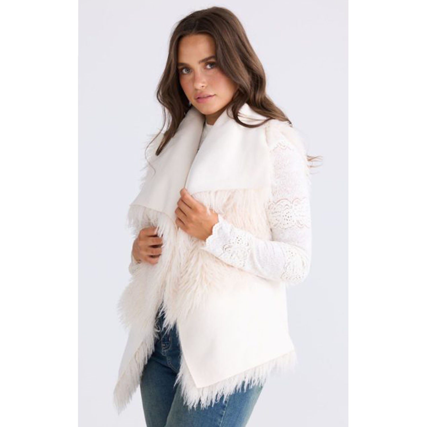 Vest Luna Fur - Beige