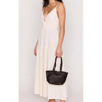 Dress Estelle Tie Front Maxi - Cream