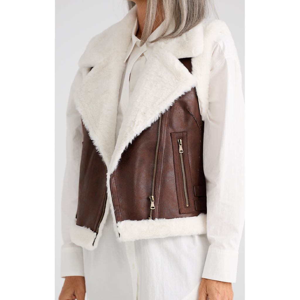 Vest Alba - Dark Brown