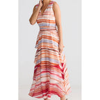 Dress Adella Maxi - Painterly Stripe